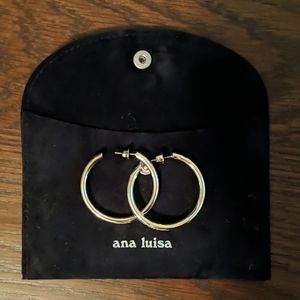 Ana Luisa Tia Medium Gold Hoops